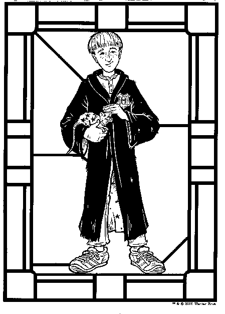 Plansa de colorat cu Harry Potter 13 35